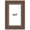 PosterPalooza | Photo Size Elegant Brown Picture Frame - UV Acrylic, Foam Board Backing, Hanging Hardware - 2 of 4