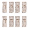 Saro Lifestyle Faux Fur With Brushed Metallic Foil Print Bottle Bag - 2 of 2