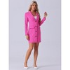 INSPIRE CHIC Women's Casual Notched Lapel Collar Office Work Blazer Dress - 2 of 4