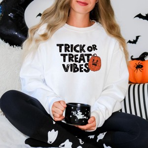 Simply Sage Market Trick or Treat Vibes Pumpkin Sweatshirt - 1 of 4