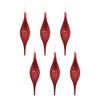 Melrose Ribbed Glass Drop Ornament (Set of 6) - 2 of 3