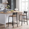 VASAGLE Bar Stools, Set of 2 Bar Chairs, Tall Bar Stools with Backrest, Industrial in Party Room - 2 of 4