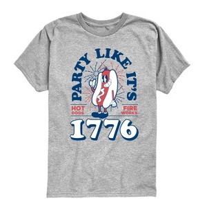 Boys' - Instant Message - Hotdog and Fireworks Short Sleeve Graphic T-Shirt - 1 of 4