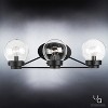 Urban Ambiance Luxury Contemporary Bathroom Vanity Light,  6.5"H x 22"W,  Midnight Black Finish, UHP2707 - 3 of 4