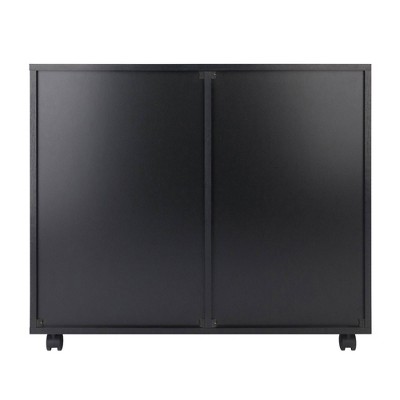 Halifax Black Mobile Filing Cabinet with 2 Drawers and Lock