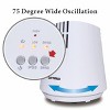Optimus 12 Inch Desktop Ultra Slim Oscillating Tower Fan, LED - 2 of 4
