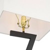 360 Lighting Pellana 26" High Z-Base Modern Table Lamp USB Port AC Power Outlet Black Finish Metal Single White Shade Living Room Charging Bedroom - 4 of 4