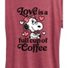 Women's - Peanuts - Love Is A Full Cup Of Coffee Short Sleeve Graphic T-Shirt - 2 of 4