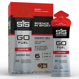 Science in Sport GO FUEL + Caffeine Energy Gel - Berry - 6pk : Target
