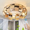 POWLIG 19.7-in Modern Black Metal Frame Caged Ceiling Fans With Lights And 6 Speeds Reversible Motor Remote - 3 of 4