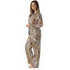 #FollowMe Printed Flannel Button-Front PJ Pant Set  Classic, Cozy Sleepwear - 2 of 3