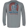 Mad Pelican American Beach Arch Sun Kicker Raglan UV Long Sleeve T-Shirt - Alloy - 2 of 2