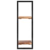vidaXL Wall Shelves 2 pcs 9.8 in.x9.8 in.x29.5 in. Solid Wood Acacia and Steel - 4 of 4