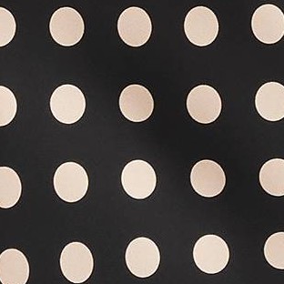 Black/Cream Polka Dots