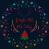 Men's Design By Humans Christmas Jingle All The Way Snowflake Circle By famenxt Tank Top - 2 of 3