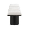 Meridian Furniture,Pavilion Boucle Fabric Bench - 3 of 4