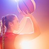 Love Basketball Charm European Bead CZ Red Sterling Silver Ginger Lyne Collection - 3 of 4
