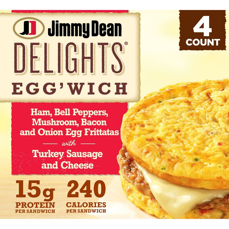 Jimmy Dean Farmhouse Frozen Frittata Sandwich - 4ct, 1 of 11