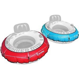 Bradley 2 Pack Heavy Duty River Tube Cover Only; Made in USA; Compatible with Intex River Run tube & Most 53" River Tubes - 1 of 1