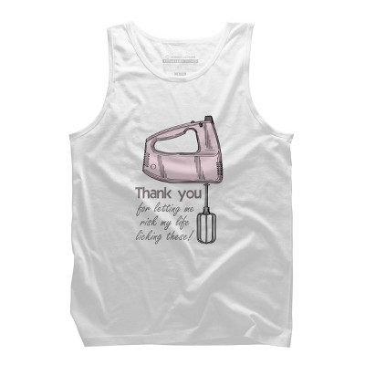Men's Design By Humans Mother's Day Thank You Electric Mixer By MishMashMuddlez Tank Top