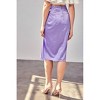 Women's Side Gathered Slit Skirt - DO+BE - 4 of 4