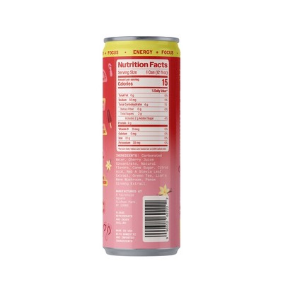 Benny Cherry Vanilla Lightly Sparkling Energy Drink - 12 fl oz Can