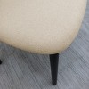 Set of 2 Upholstered Dining Chairs with Black Solid Wood Legs, Linen Armless Accent Chairs for Dining Room, Living Room, or Kitchen-Tanpinhause - 4 of 4