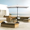 Hyleory 10FT Market Umbrella for All Seasons, 6 Iron Core Ribs, Size: 120" x 96" - 3 of 4