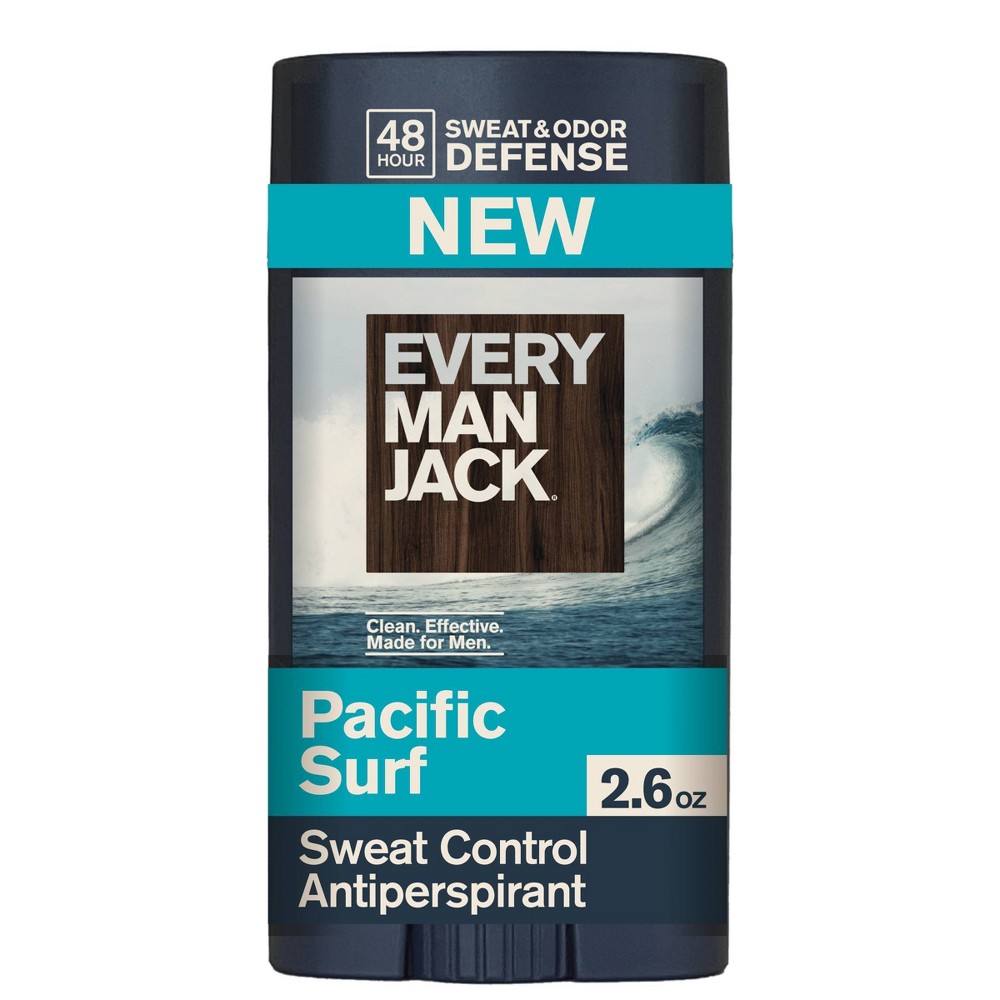 Every Man Jack 48-Hour Odor and Sweat Defense Antiperspirant Deodorant - Pacific Surf - 2.6oz