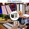 WeChef 30 Pcs Restaurant Menu Covers Gate-view Fold 1 Page 2 View 8.5x14" & 2 Page 4 View 4.25x14" Wine List Bar Cafe - 2 of 4