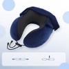 Unique Bargains Travel Neck Pillow with Hood 1 Set - 4 of 4
