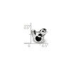 Black Bow Jewelry Sterling Silver Chicken Bead Charm - 3 of 4