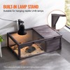 VEVOR Tortoise Habitat, Wooden Tortoise House Indoor & Outdoor, Tortoise Enclosure with Hanging Light Stand,2-Room Reptile Enclosure,38 x24 x13 inch - 4 of 4