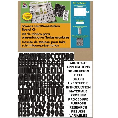 Pacon Presentation Board Project Kit with Self-Adhesive Letters