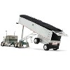 Kenworth W900L with 60" Sleeper and MAC Coal Dump Trailer Tan Met w/Green 1/64 Diecast Model by DCP/First Gear - 4 of 4