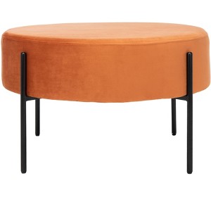 Lisbon Round Cocktail Ottoman  - Safavieh - 1 of 4