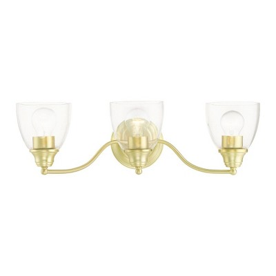 Livex Lighting Montgomery 3 - Light Vanity in  Satin Brass