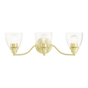 Livex Lighting Montgomery 3 - Light Vanity in  Satin Brass - 1 of 1