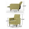 CAVINAS Mid-Century Modern Wingback Chair, Reclining Chair, Armchair with Footrest, Single Sofa Chair, Comfy Reading Chair for Bedroom, Living Room - 4 of 4