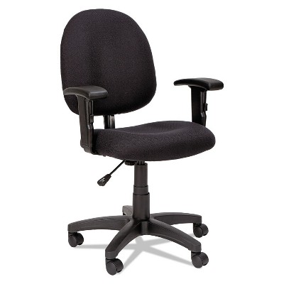Alera Essentia Series Swivel Task Chair with Adjustable Arms Black VTA4810