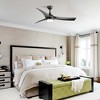 Wanze of Ocean 52 in. Modern Indoor Black 6-Speed Black Blades Downrod Mount Ceiling Fan with 3-Color LED Light and 3 Downrods - 3 of 4