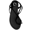 Journee Collection Womens Mischa Ankle Wrap Low Block Heel Sandals Black 6.5 - 4 of 4