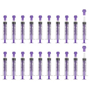 Unique Bargains Feeding Syringes with Cap Syringes for Liquid Pet Feeding Measuring Tool 20 Pcs - 1 of 4