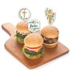 Big Dot of Happiness Baptism Elegant Cross - Dessert Cupcake Toppers - Religious Party Clear Treat Picks - Set of 24 - 3 of 4