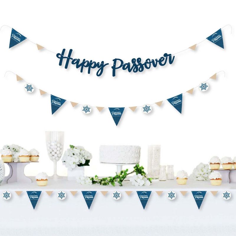 Big Dot of Happiness Happy Passover - Pesach Party Letter Banner Decoration - 36 Banner Cutouts and Happy Passover Banner Letters, 2 of 8