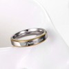 Forever Love 4 mm or 6mm Stainless Steel Wedding Band for Men or Women by Ginger Lyne - 2 of 4