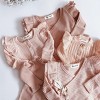MyKids-Usa Baby Girl Solid Color Elastic Cotton Romper Jumpsuit - 4 of 4
