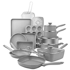 Granitestone Desert Collection 20 Piece Nonstick Cookware and Bakeware Set - 1 of 4