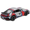 Porsche 911 Dakar #14 "Rally 1978" Ice Gray Metallic Limited Edition 1/64 Diecast Model Car by Mini GT - 3 of 4