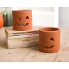Halloween Jack-O-Lantern Luminary – 4 Inch Tall Terracotta Candle Holder, 6 Pack By Kalalou - 3 of 3